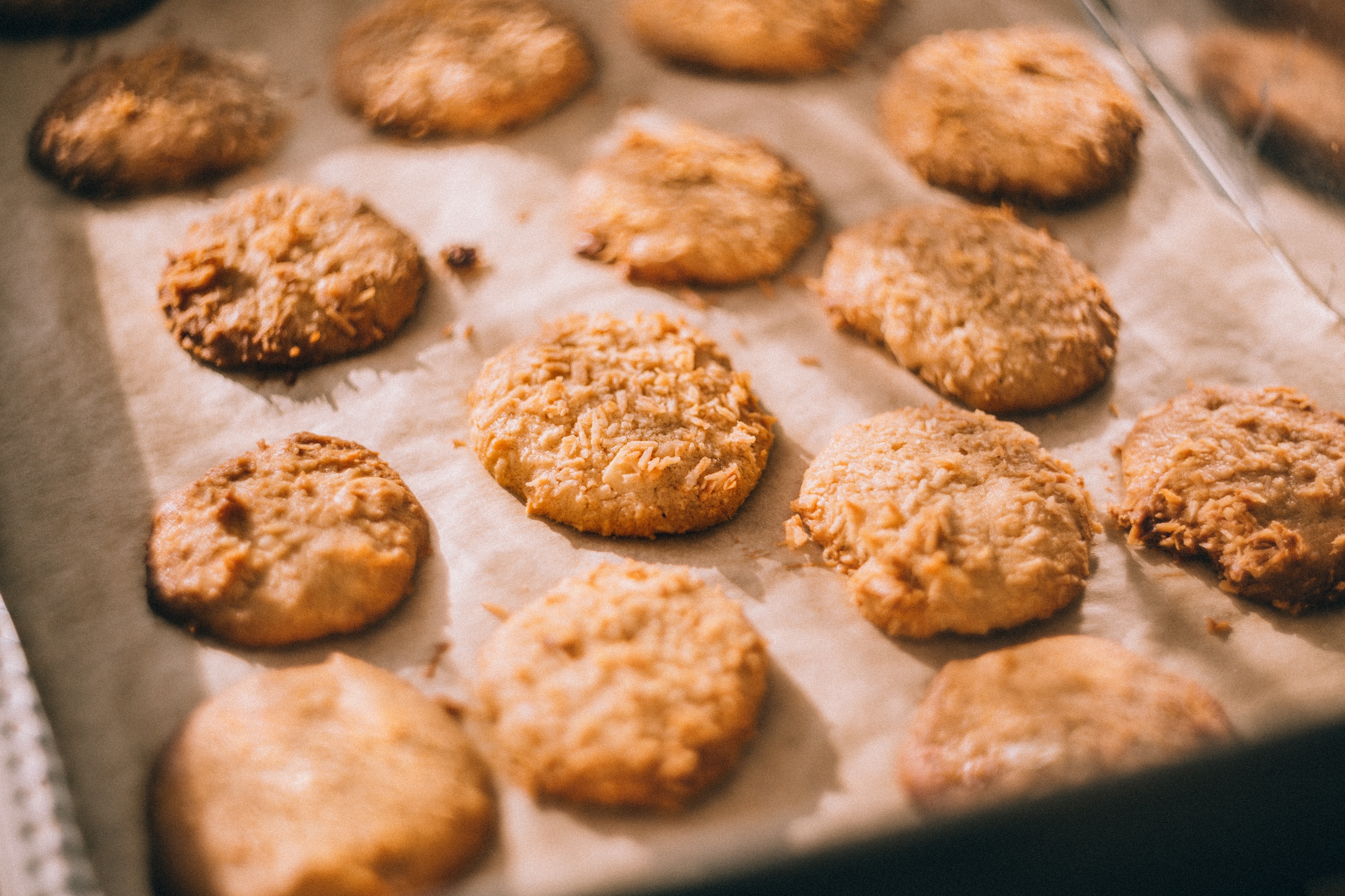 cookies on a baking sheet